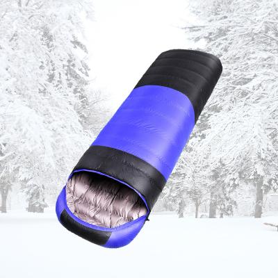 Rectangular Down Filled Sleeping Bag Envelope Shaped Folding Outdoor Sleeping Bag