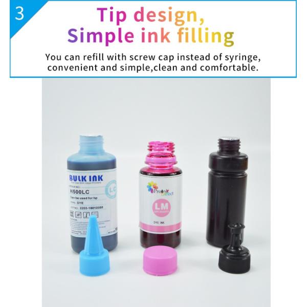 Анти- чернила пигмента искусства цвета 70ML оксидации CYMK