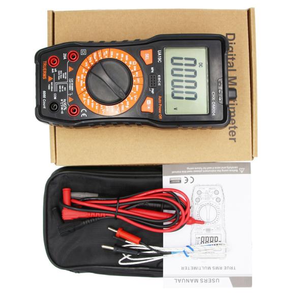 6000 Counts LCD Digital Multimeter 99.9mF 750V With LED Torch