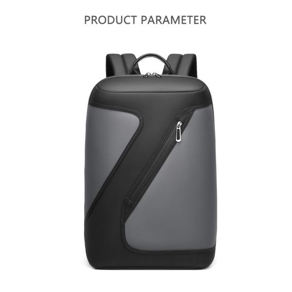 Полиэстер черный противоугонный водонепроницаемый рюкзак для ноутбука 20 литров