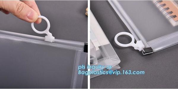 Custom transparent pp slider bag with air hole, writable zip lock bags with white panel, slider bags with zipper lock