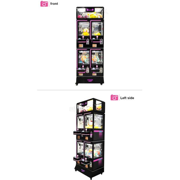 506W Four Player Black Claw Crane Machine Coin Operated