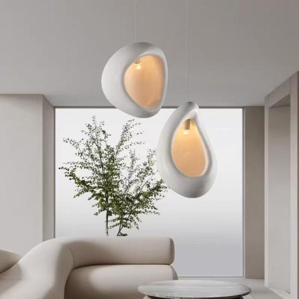 Cement and concrete and resin light fixtures travel hotel and house contemporary pendant lamp