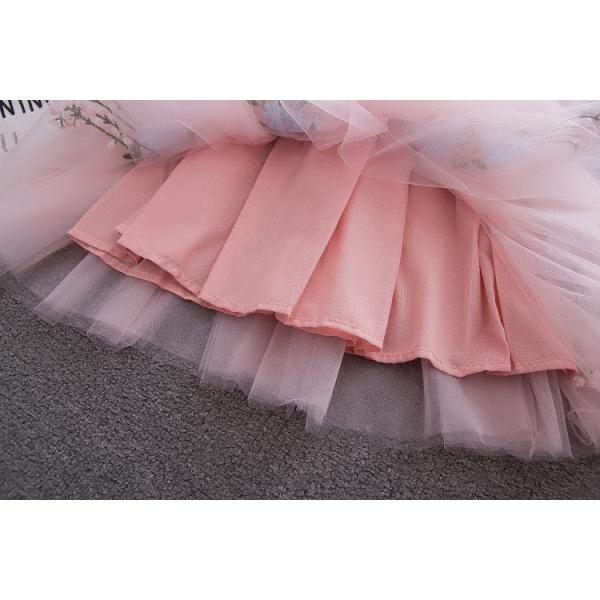 Pink Princess 100CM Children'S Dress Clothing Costume Breathable Small Flower