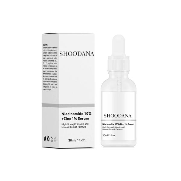 Suero facial con 10% Niacinamida y 1% Zinc para corregir manchas oscuras, iluminar la piel