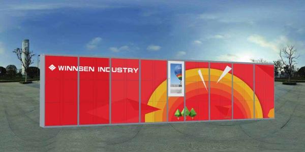 Wireless Monitoring Delivery Parcel Collection Lockers With Secured Electronic Locks