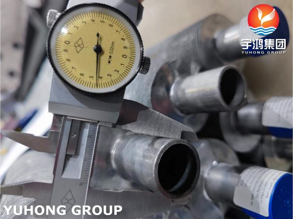 ASTM B163 Alloy 825 N08825 Nickel Alloy Extruded Finned Tubes Suppliers With AL1060 Fins