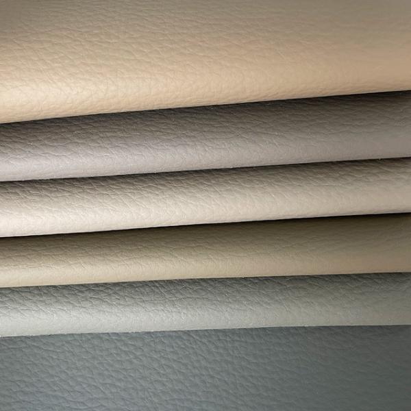PVC Eco Leather Litchi Embossed 31 Color Pet Kid For Commercial Furniture