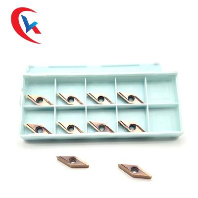 CNC Finishing Blade VBGT 110302R-Y Bronze Wear-Resistant Coating HRA 91.8 Tungsten Carbide Inserts