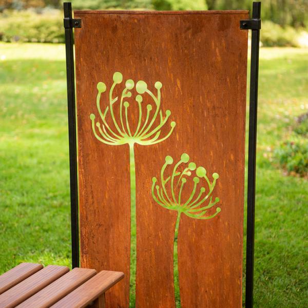 5.9ft Metal Decorative Panels 70.1 Inch Plasma Cutting Corten Steel