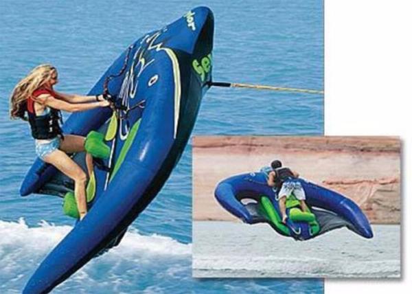 o equipamento do jogo da água do PVC de 3.6x2.4m brinca o Manta Ray de voo inflável/tubo rebocador do papagaio do esporte de água