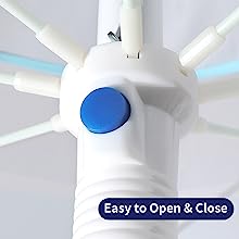 Heavy Duty High Wind Beach Umbrella Parasols Sand Anchor & Tilt Sun Shelter, UV 50+ Protection Outdoor Sunshade