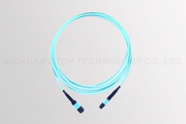 OM3 OM4 Fiber Push On Female to Male , MPO Fiber Optic Pigtail 12 to144 Core
