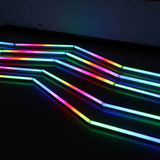 Aluminum Alloy PC T5 T6 Tube Light RGBW 4ft 1200mm 20W 6500k For Dancing Light