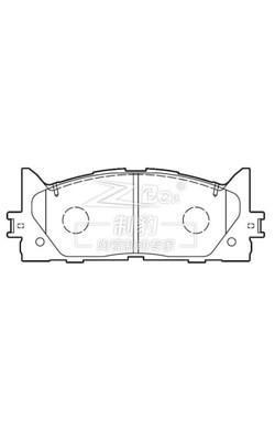 Toyota Camry 2.0L/2.4L Cerâmica Toyota Camry Frenos dianteiros Substituição D1293/D1222 04465-06080