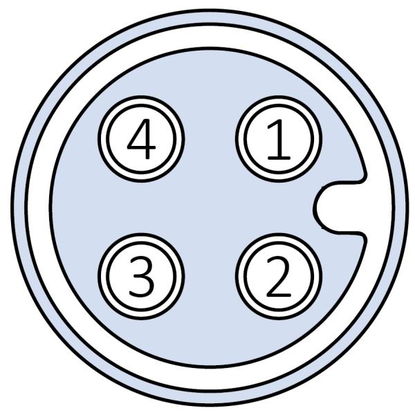 Предварительно смонтированный кабель M12 соединитель 4 пин IP67 прямая ПВХ IEC 61076-2-101 черный