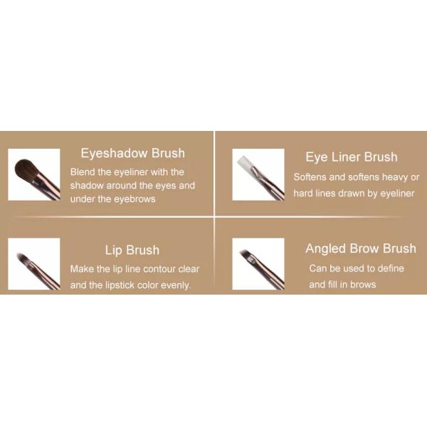 Champagne Gold Makeup Brush Set For Exquisite Makeup Creation