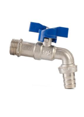 1/2 Inch Nickel Plated Brass Bibcock Taps Anti Corrosion For Garden