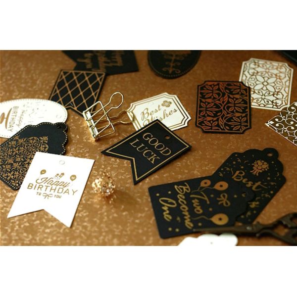 Embossing Handmade UV Thank You Clothing Tag Label For You Gift Box
