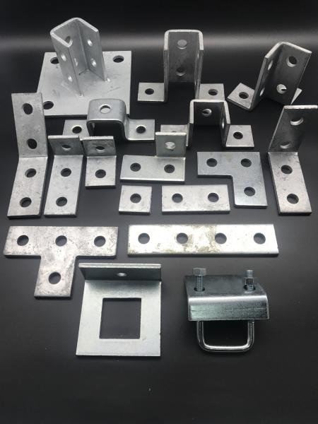 Pregalvanized Slotted Flat Plate Custom Unistrut Fitting Brackets
