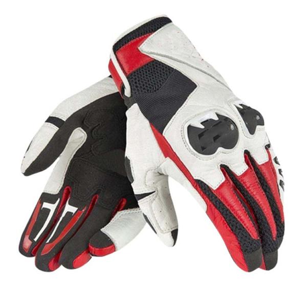 Full Finger Style Breathable Custom Leather Biker Gloves for Unisex Motorcycle Riders