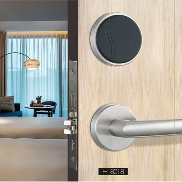RFID Card Smart Hotel Lock Stainless Steel For Apartments