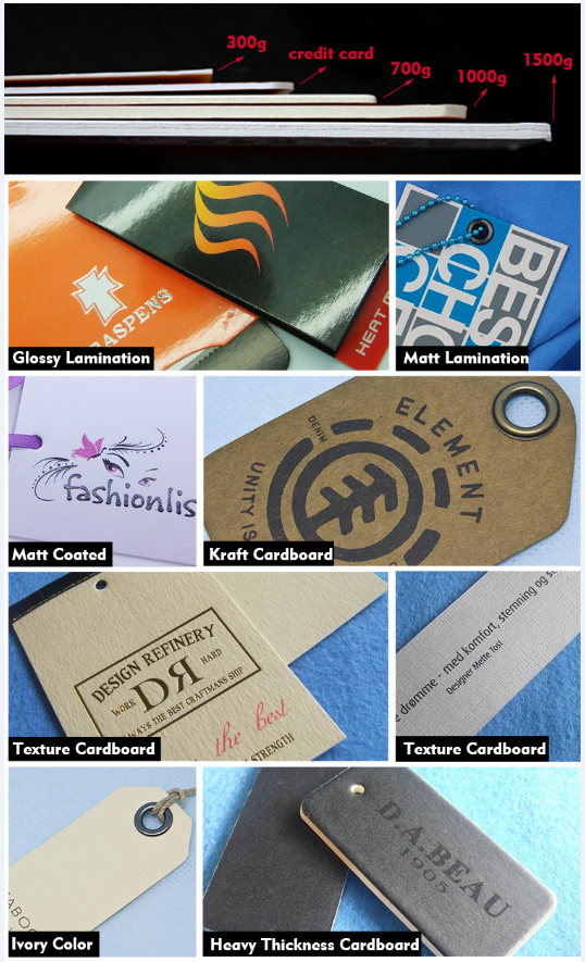 OEM DIY выбил Debossing персонализировал hangtag со строкой