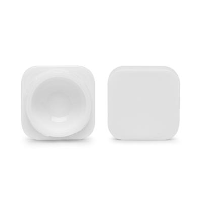 5ml White Child Proof Container Square Smell Proof Glass Jar CRC Cap