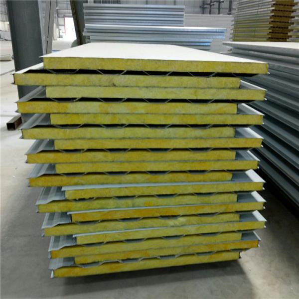 160Pcs ivory white insulated glass wool sandwich roof panel5950 X 960 X 50mm for a 40HQ