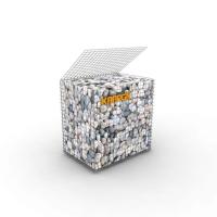 gaiola galvanizada 4mm da parede de retenção da parede de Gabion do jardim