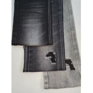 13OZ Heavy Weight Super-Soft Cotton Polyester BLACK/BLACK Denim Fabric  For Jeans