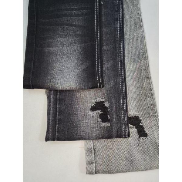 13OZ Heavy Weight Super-Soft Cotton Polyester BLACK/BLACK Denim Fabric For Jeans