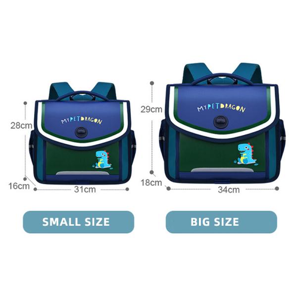 Cartoon Leather Boys Dinosaur Backpack Toddler Book Bags For 6 12 Years Old