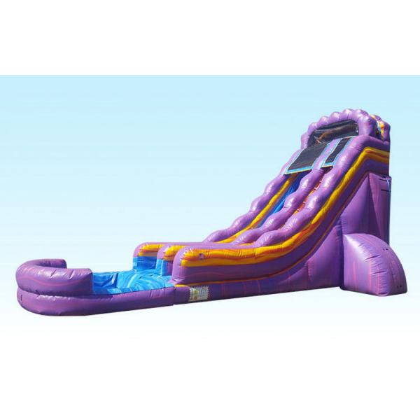 Home Big Party Kids Inflatable Water Slide Blue Purple Outdoor Playground Slide