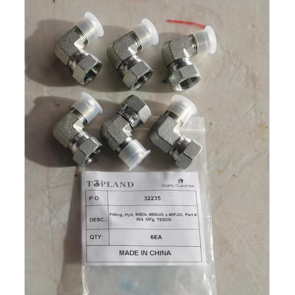 Tesco Elbow Tube Fitting Pn 354 Fitting 90elb 8mjic X 8fjic Top Drive Spare Parts