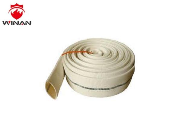 White Yellow PU Fire Hose Reel Marine Used 0.8MPa - 1.6MPa Working Pressure