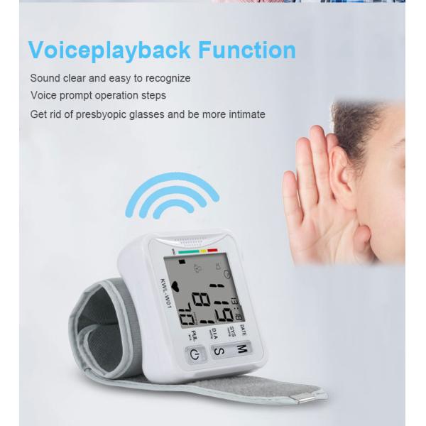 Home Hospital Daily Checks LCD Digital Display Wrist Blood Pressure Monitor