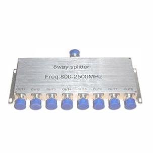 140x85x20 mm 8 Way Power Divider/Splitter 800-2500MHZ 50Ω I/O impedance