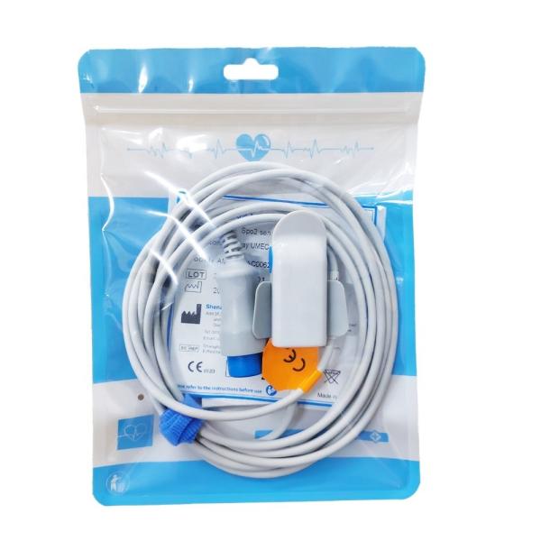 Ultraviolet Light Adult Finger Reusable Spo2 Sensor Pulse Cable Mindray SpO2 Sensor