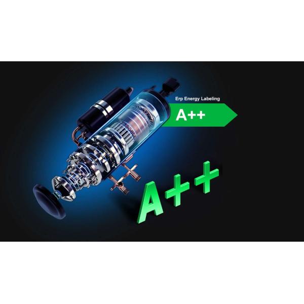 Calentador de agua con bomba de calor de fuente de aire e inversor CC R410a para calefacción y refrigeración