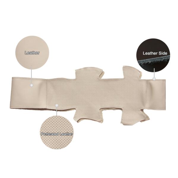 Customize Your Own Light Blue Leather Steering Wheel Cover for 2008-2013 Nissan Teana