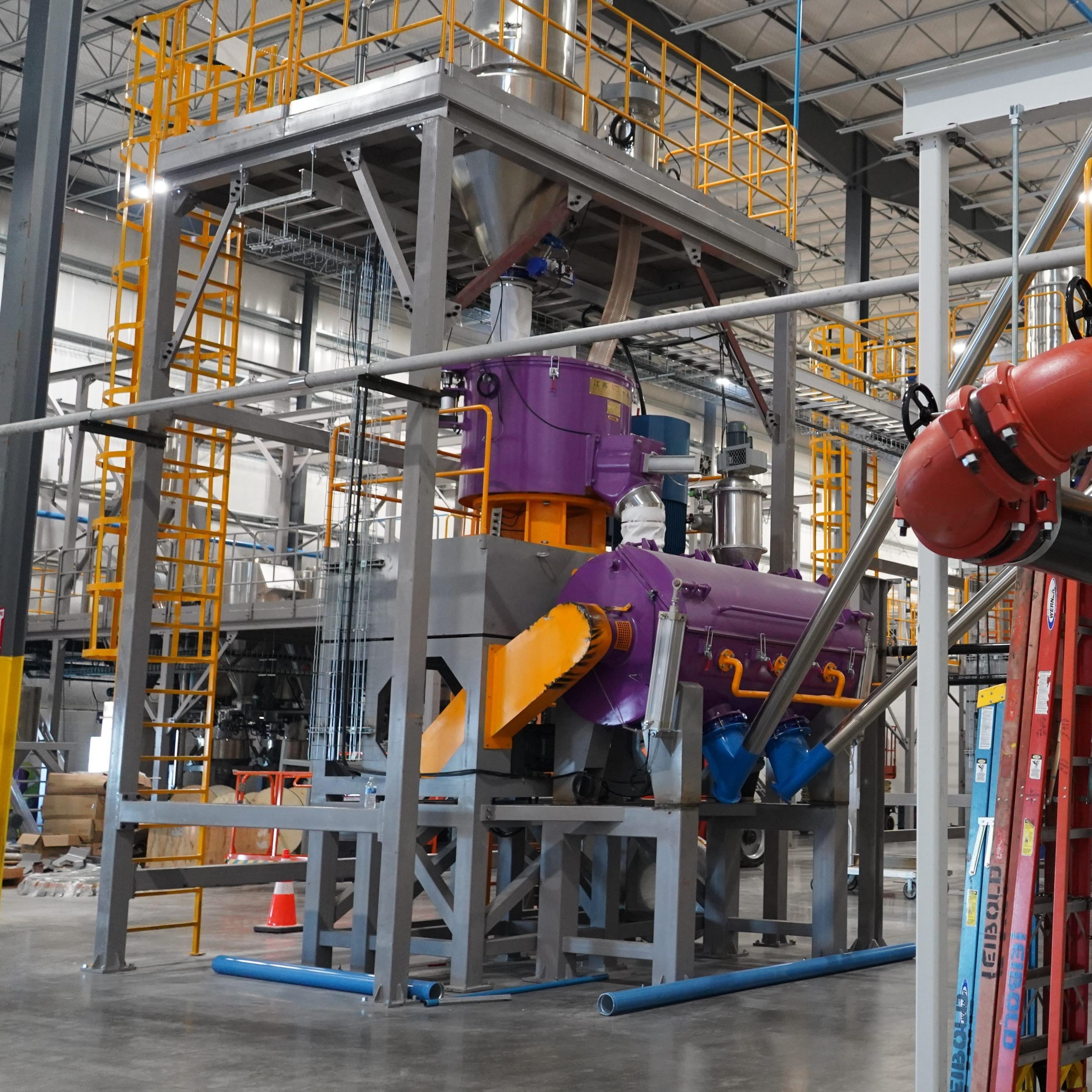 Large Capacity PVC Horizontal Cooling Mixer For Plastic Powder Cooling