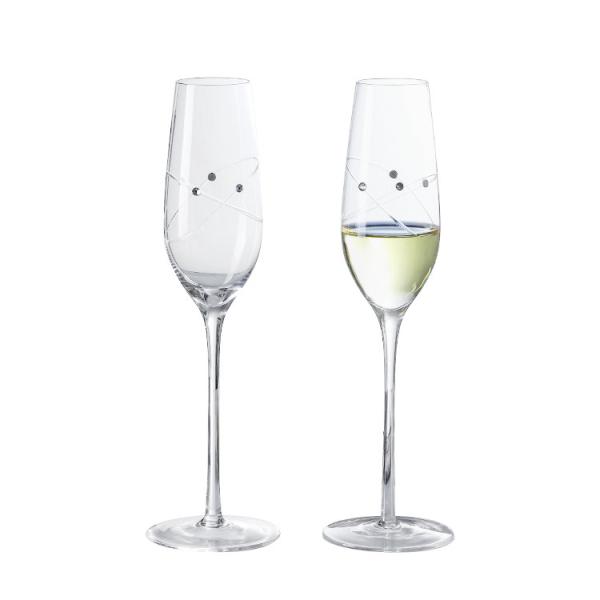 B2B Bulk:Custom 6-10oz Tempered Crystal Flutes | Hotel Bulk Glassware Lead-Free Chip-Resistant