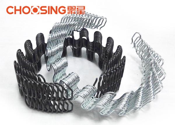 3.2mm High Arch Upholstery Zig Zag Springs Heat Treatment With Transparent Painting Coating