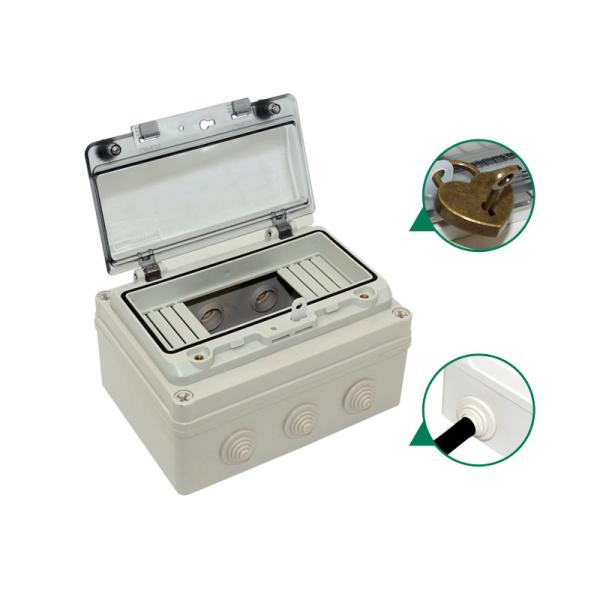 Wall Mounted Electric Enclosure Plastic Switch Circuitbreaker Box IP67 Waterproof Outdoor 6 8 Way