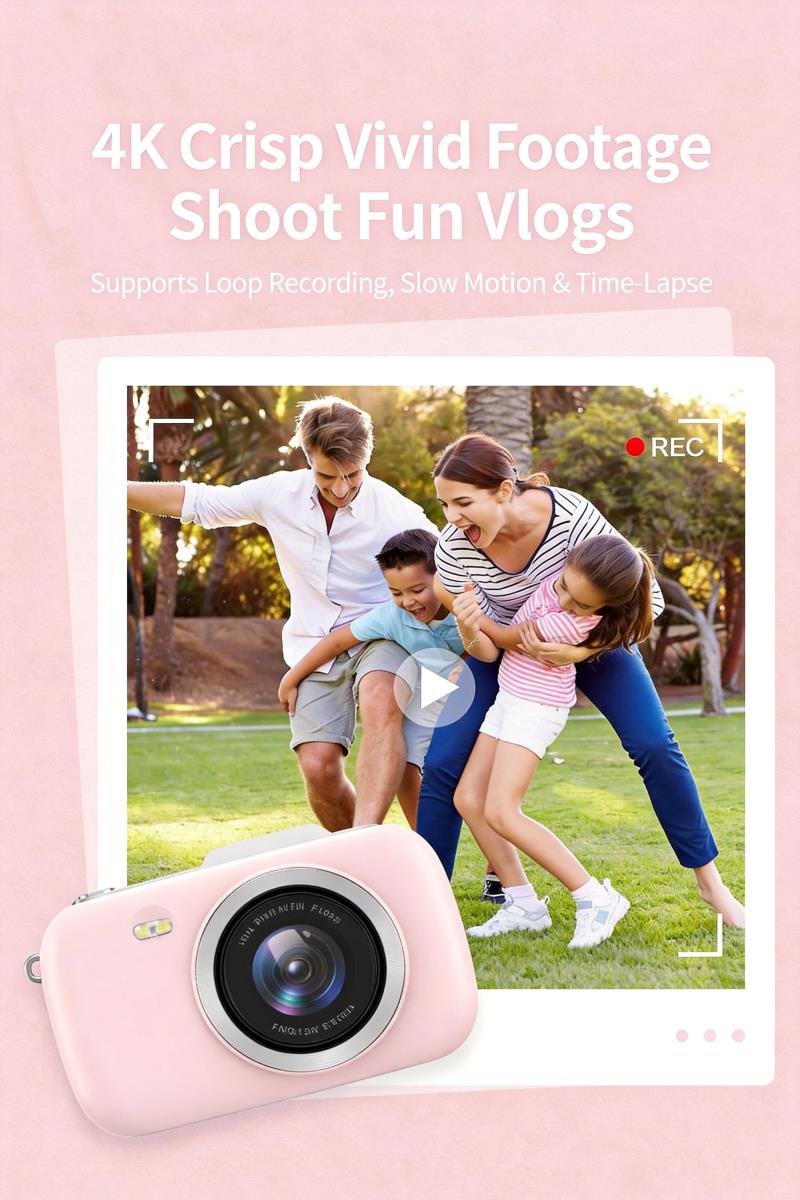 DLC G7-A Compact Digital Camera 5K Autofocus Camera with 2.8 Inch Screen Multiple Filters 18X Zoom Vlogging Camera for Travel