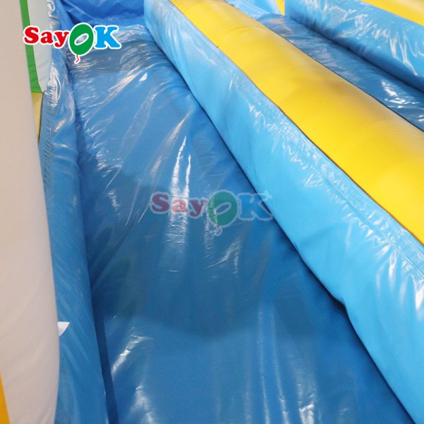 Commercial Summer Water Slide Inflatable Kids Slip And Waterslide With Pool For Custom