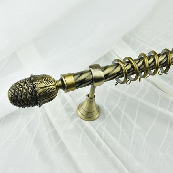 Living Room160/200/250/300/350/400cm Twist Iron Pole Single Swivel Curtain Rods Wholesale Morocco