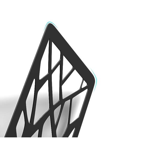 Одноуровневый домашний книгохранилище тяжеловесный металлический книжный пробник с порошковым покрытием белый