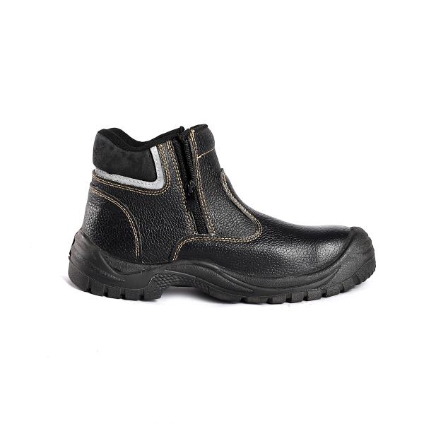 ODM Steel Plate LOGO Boots with Heat Resistant Function Breathable Mesh Lining Safety Shoes